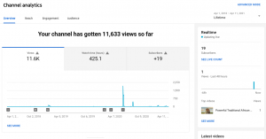 YouTube Analytics Screenshot